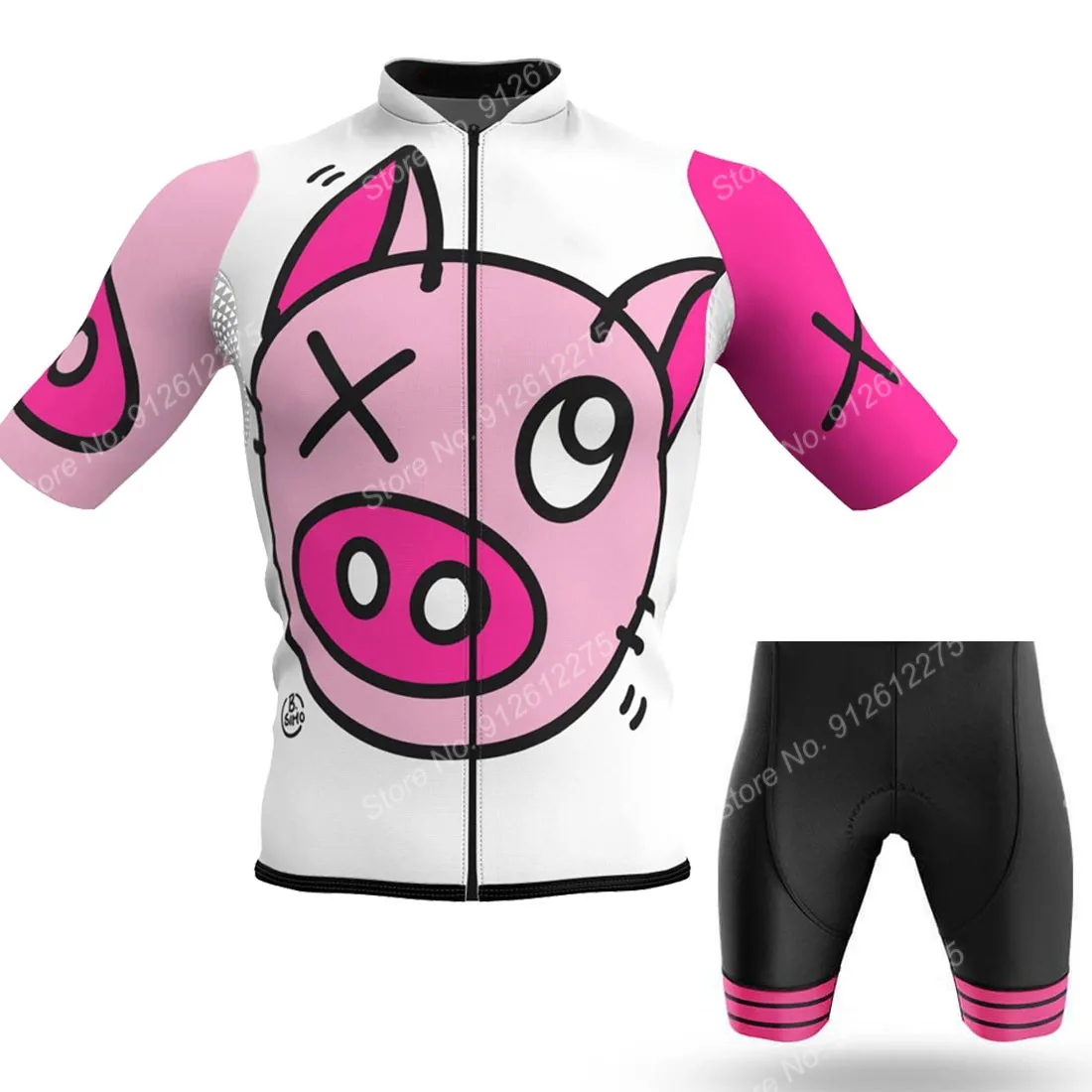 Set Cartoon Comic Pig 2023 Cyc - Cycling Bib Shorts 评论和价格