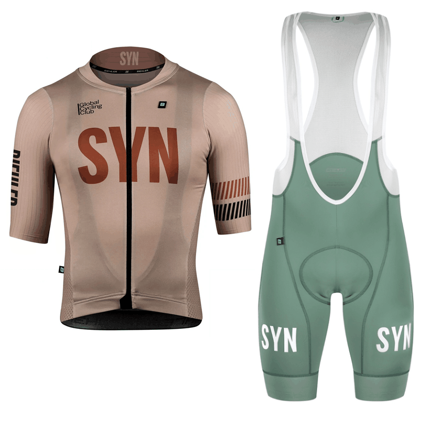 SYN Brown Cycling Clothing men - Cycling Bib Shorts 评论和价格